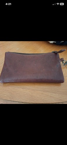Fatface thick leather wristlet - leather,