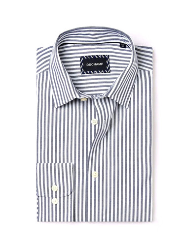 Duchamp navy white cotton - navy,