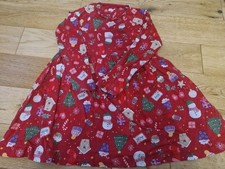 NEXT Girl Red Christmas Festive Party Dress Age 8 Years