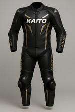 Black gold leather - black,