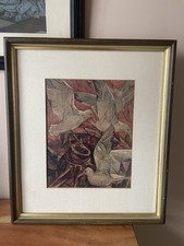 Seagull bird print, framed