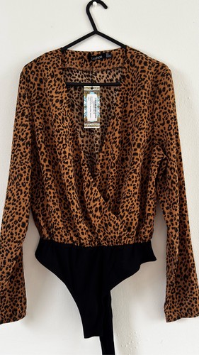 Boohoo leopard print wrap - print,