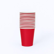 Red Paper Cups 9oz – Pack of