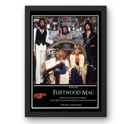 Fleetwood mac signed framed - mac, or