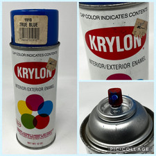 Vintage 80’s KRYLON True Blue  -1910 Spray Paint Can Borden USA - EMPTY CAN