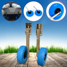 Heavy-Duty Inflatable Boat Transom Launching Wheels Dinghy Wheels Transom Wheels
