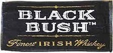 Black Bush Whiskey Cotton Bar Towel  500mm x 250mm