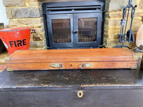 Antique mahogany gun - mahogany,