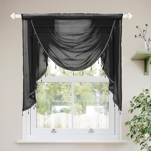 Swag sheer curtain valances - swag,