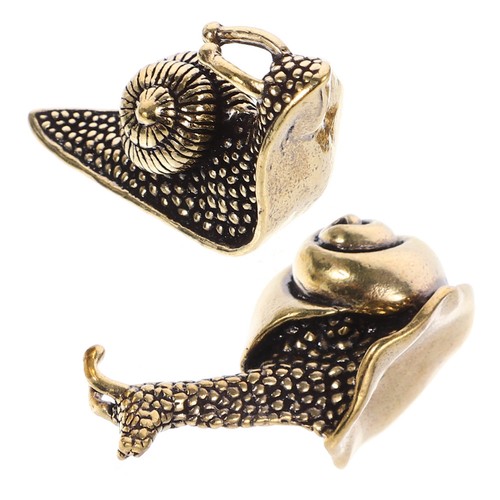 Golden brass snail - snail, adornment