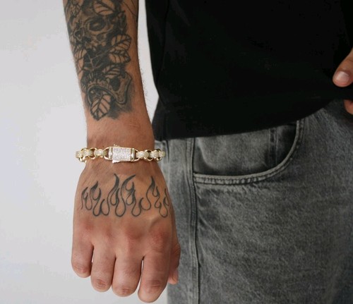 Mens 9ct gold 12mm - gold, xp