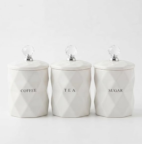 Large tea coffee sugar ceramic - large,