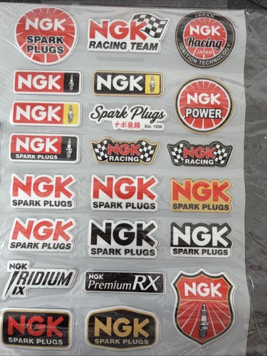 Ngk spark plug full decal - full,