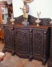 Anglo Indian Carved Sideboard