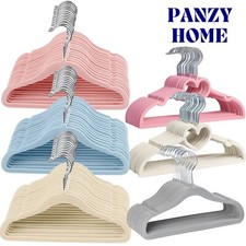 Panzy Home 30 Pack Kids Velvet Clothes Hangers, Non-Slip Clothes Hangers