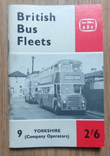British Bus Fleets YORKSHIRE area, 1st edn. No. 9, Ian Allan, UNMARKED