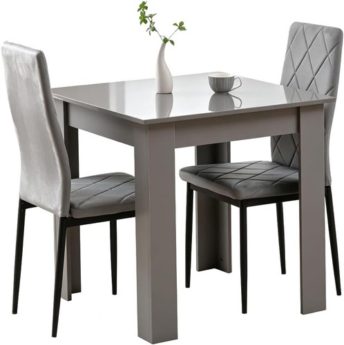 Grey dining table set - grey,