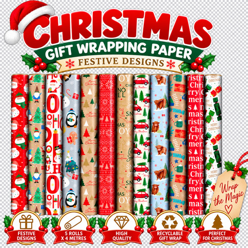 Luxury christmas gift wrap - gift,