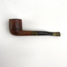 Vintage Duncan Hill 5.75" Aerosphere Italy Estate Tobacco Pipe w/Brass Bands