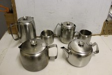 Retro Old Hall Stainless Steel Six Piece Coffee/ Tea Set