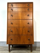 Superb Mid Century Walnut Tallboy Chest Of Drawers G Plan 50's/60's