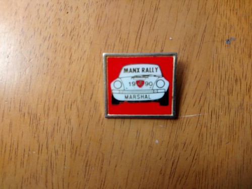 Manx rally1990 marshal lapel - marshal's,