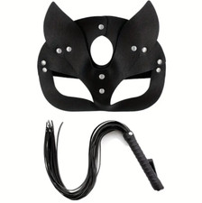 Sexy Black PU Leather Slave