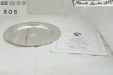 RARE QE II STERLING SILVER GRUNDY HORSE RACING PLATE 1976