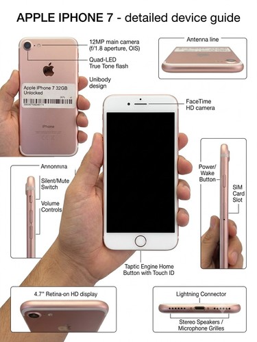 Apple iphone 32gb gold - 7, 32gb,