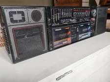 Philips D8458/35R Tandem Soundmachine Boombox Vintage 80s. Not Working. Spares.