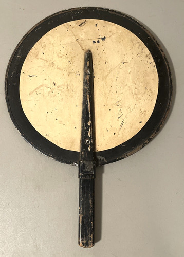 Antique railroad flagman sign - railroad,