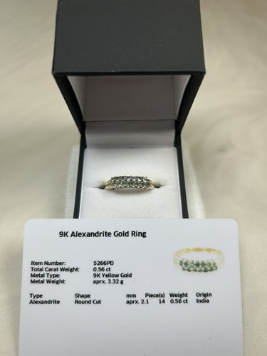 Alexandrite gold ring - gold,