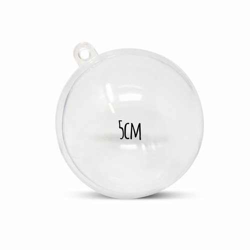 100 clear fillable baubles - 5-100,