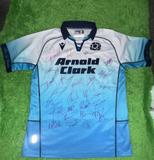 Scotland national rugby 6 Nations squad signed 2025 shirt with COA & Proof 