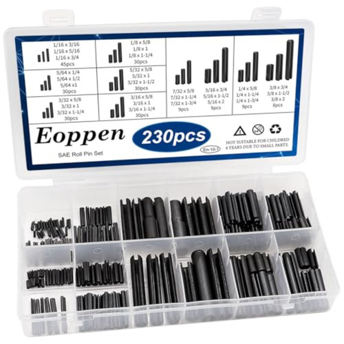 230pcs sae roll pin assortment - 230pcs,