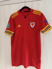 Wales Home Shirt Euro 2020 Adidas AEROREADY Red – Adult Medium FA Cymru Jersey