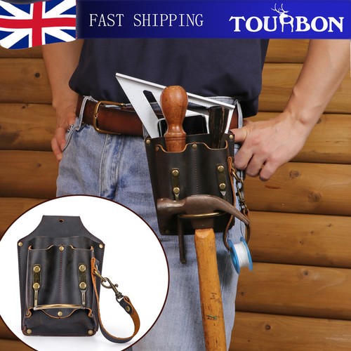 Tourbon leather tool bag - leather,