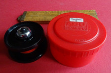 A GOOD USED VINTAGE ABU CARDINAL (6?) SPARE SPOOL AND PLASTIC TUB