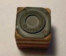 Vintage Classic BMW Print Ink Stamp Log Book Documents Printing Press