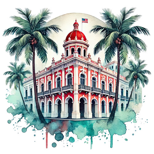 Wall decal sticker puerto rico - sticker,