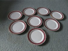 Salisbury Vintage Bone China "Sarum" 8.5" Salad Plates Set of 8.