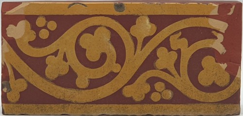 Victorian red encaustic border - victorian,