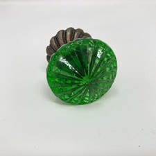 Green Vintage Glass Knob home