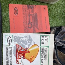 Vicon B77 multi spreader operating instructions & B75111 parts manuals