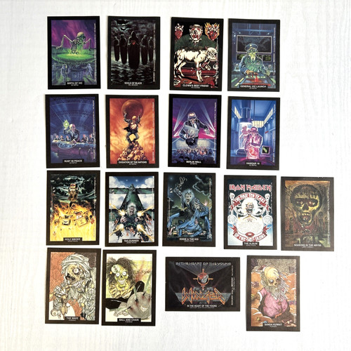 Rock cards stickers set - 17,