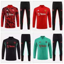 2PCS Adult Kids Men Boy Football Sets Tops+ Pants Tracksuit Jumper Training Suit