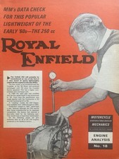 ROYAL ENFIELD 250cc ORIGINAL 1970 ENGINE ANALYSIS ARTICLE ( 4 PAGES )