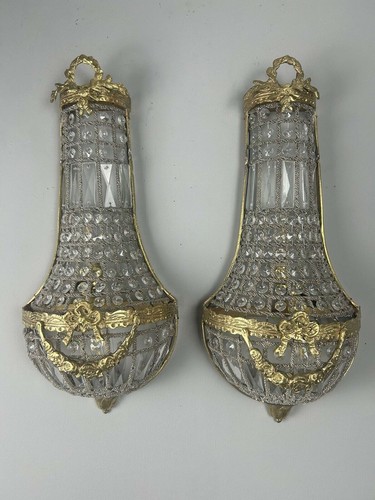 Pair grand french empire gilt - pair,