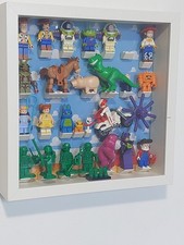 TOYSTORY LEGO MINIFIGURES NEARLY A COMPLETE SET IN DISPLAY CASE