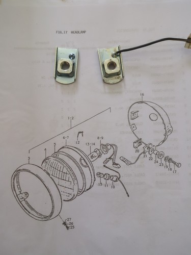 Suzuki a50 a50p - suzuki, headlamp